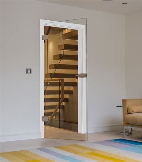 Interior glass doors can be customized to fit your space and personal design aesthetic. Frameless internal glass doors, toughed safety Clear glass ...