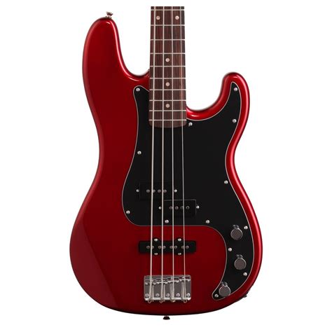 DISC Squier By Fender Affinity Precision PJ Bass Guitar Metallic Red