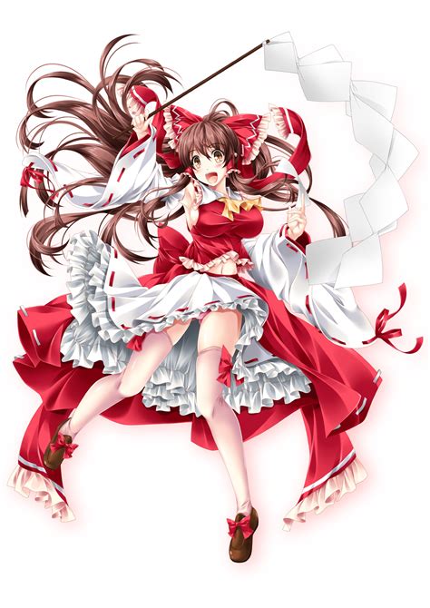 The magic of the internet. Anime picture touhou hakurei reimu kamiya tomoe long hair ...