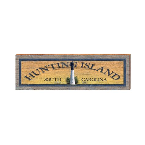 Hunting Island Lighthouse Sunburst Real Wood Art Print Hun3 Etsy