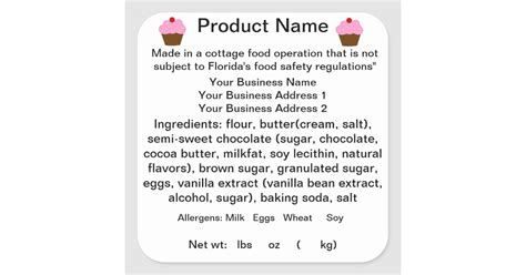 The modification of arkansas code annotated § 2057201 came after years of lobbying by farmers' markets that wanted to give farmers the opportunity to sell homemade goods without having to invest in. FLORIDA Cottage Food Law Sticker/Label Square Sticker | Zazzle
