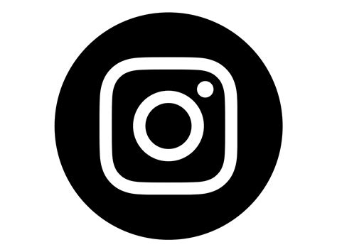 Instagram Icon White On Black Circle New Instagram Logo
