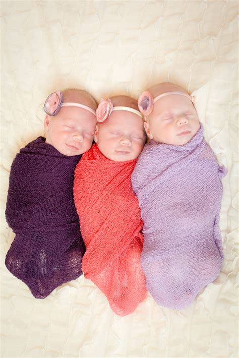 Newborn Triplet Girls Kristeenmarie Photography Kristeen Marie