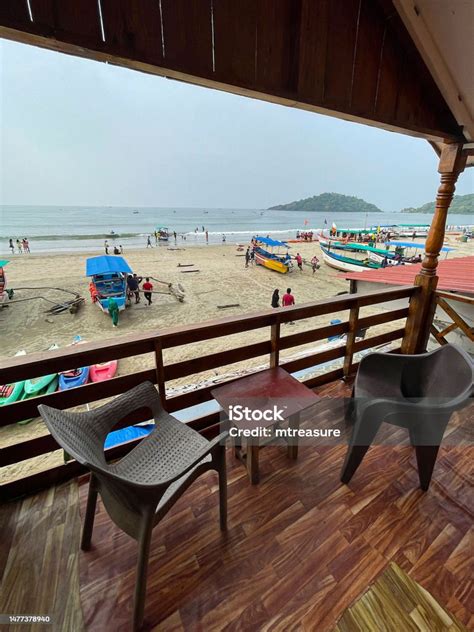 Image Of Beach Hut Balcony Terrace With Sea Ocean View From Raised High