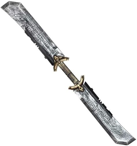 Double Edged Sword Ae Cosplay Weapon Double Sword Silver Movie Replica