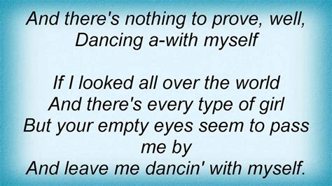 Billy Idol Dancing With Myself Lyrics YouTube