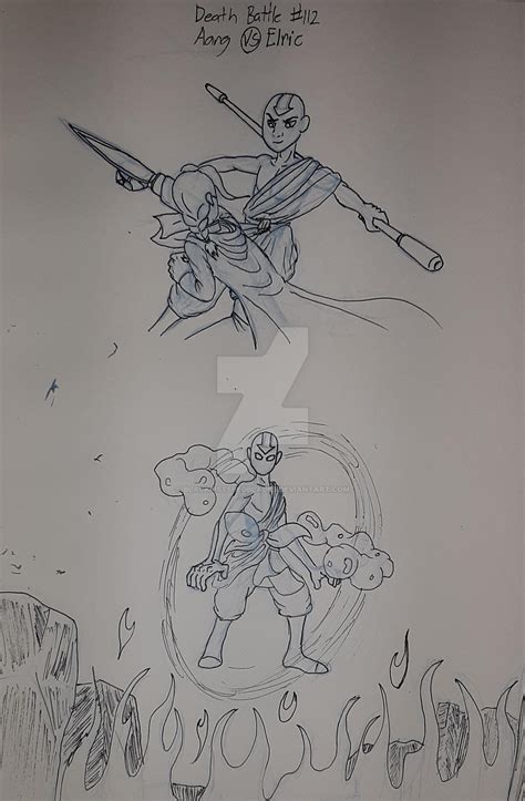 Aang Vs Elric Death Battle 112 By Blackfistsredblades On Deviantart