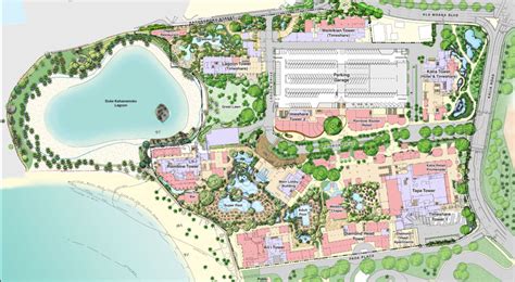 Hilton Hawaiian Village Waikiki Beach Resort Map