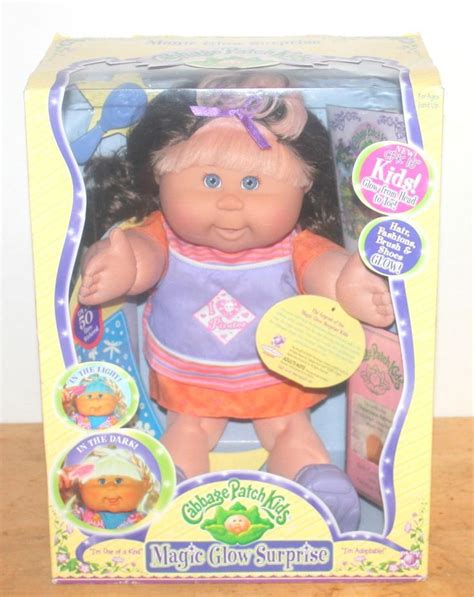 Cabbage Patch Kids Magic Glow Surprise Girl With Brunette Hair