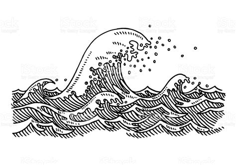 Sea Waves Clipart Black And White 8 Clipart Station