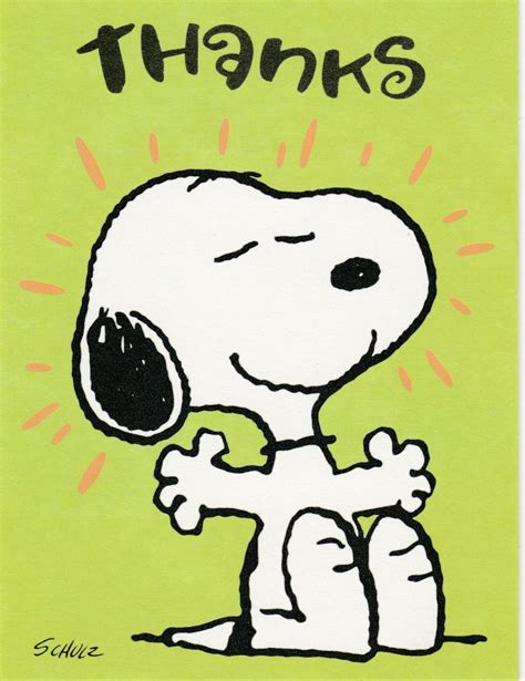 Snoopy Thank You Card