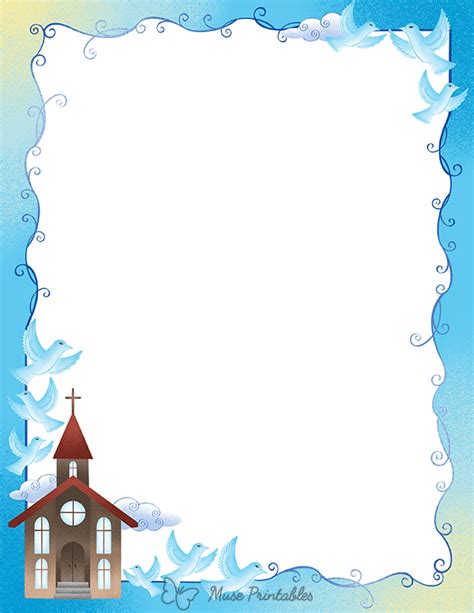 Printable Church Page Border