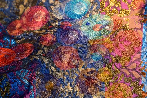 Jacquard And Digital Embroidery Sample On Behance