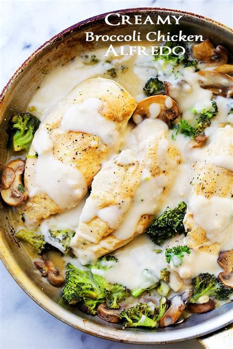 Coat with the spices listed. Easy Creamy Broccoli Chicken Alfredo Recipe - Diethood