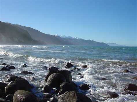 Ocean Beach Oaro Kaikoura Coast New Zealand Long White Cloud Heeler