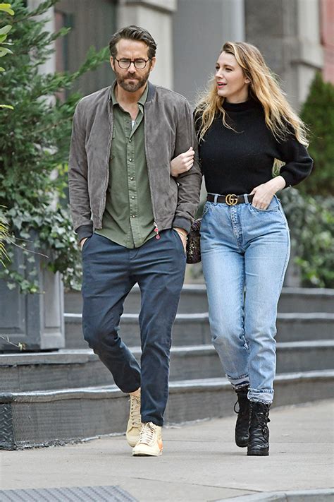 Blake Lively And Ryan Reynolds Wear Matching Jeans In New York Photos