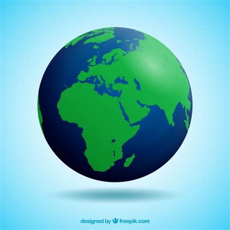 Premium Vector Realistic earth globe Globo terrestre Ilustrações