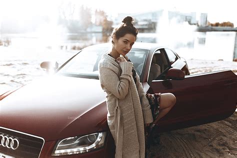 Women Girls And Cars Audi Car Girl Hd Wallpaper Peakpx