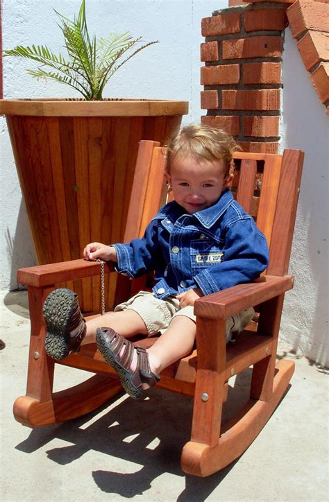 Homewear wooden kids deck chair. Kids Wooden Rocking Chair, Sturdy Redwood Kids Chair