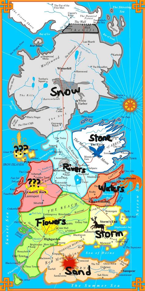 No Spoilers Best Map Of Westeros How About The Bastard Map Of