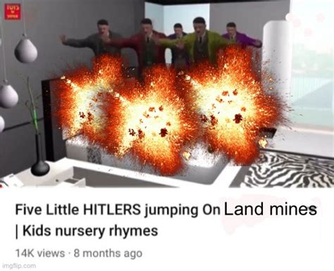 Image Tagged In Five Little Hitlers Jumping On The Bedcupheadyoutube