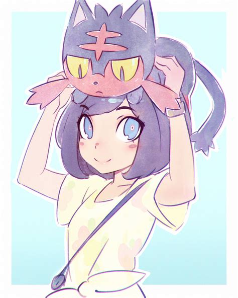 Female Protagonist Pokemon Sm Litten Anime Artist Ilya