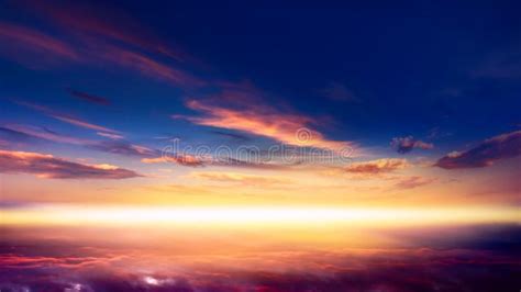 Beautiful Sunset Beautiful Heavenly Landscape With The Sun In The