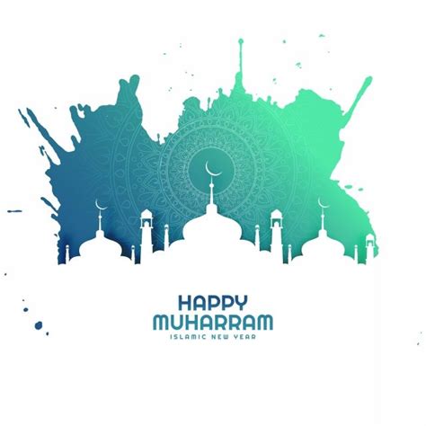 Hijrah png cliparts, all these png images has no background, free & unlimited downloads. Happy Muharram Colorful Watercolor With Mosque Background ...