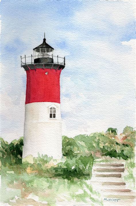 Painting Of The Week Cape Cod Lighthouse — Melissa Hyatt Artist Cape