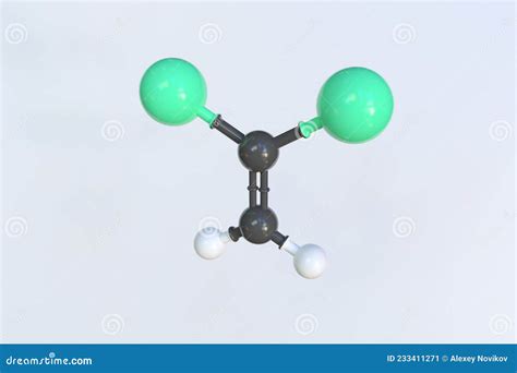 Polyvinylidene Chloride PVDC Polymer Chemical Structure Skeletal