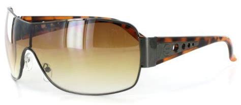 Voyager Designer Shield Sunglasses With Large Lens For Stylish Men And Women Bronze Tortoise