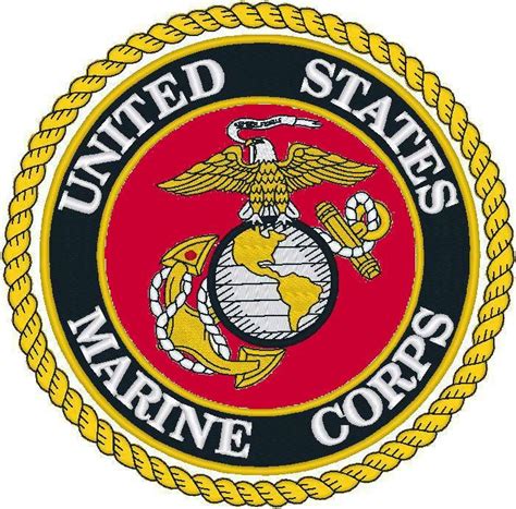Marine Clipart Military Emblem Pencil And In Color Marine Clipart