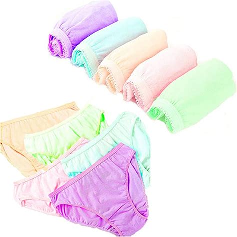 STARLY 10pcs Womens Disposable 100 Pure Cotton Underwear Travel