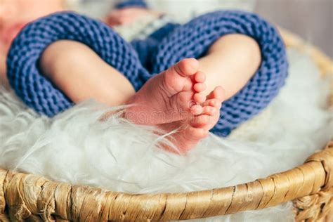 Little Baby Legs Newborn Stock Image Image Of White 86586313