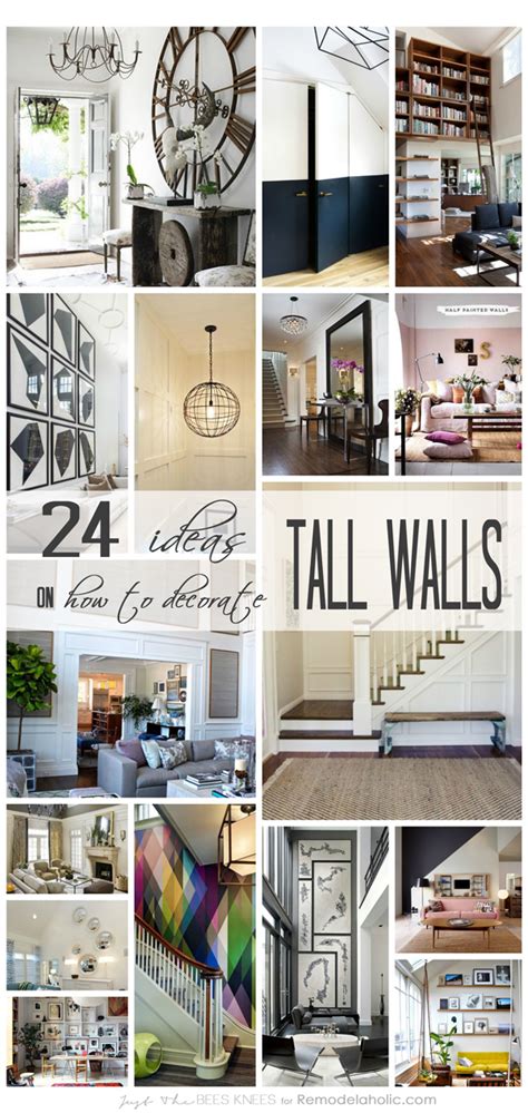 How should i decorate my room walls. Remodelaholic | 24 Ideas on How to Decorate Tall Walls