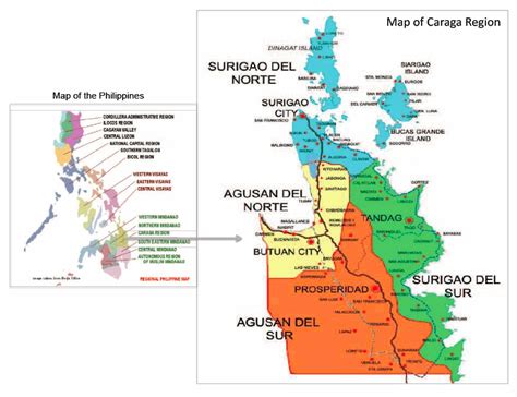 Caraga Region Northeastern Part In Mindanao