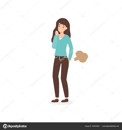 Girl Farts Isolated Stock Vector Image By ©nattyblissful 342633606