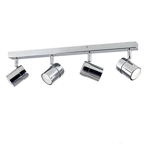 Buy Modern 4 Way Straight Bar Ceiling Spotlight Fitting In A Polished