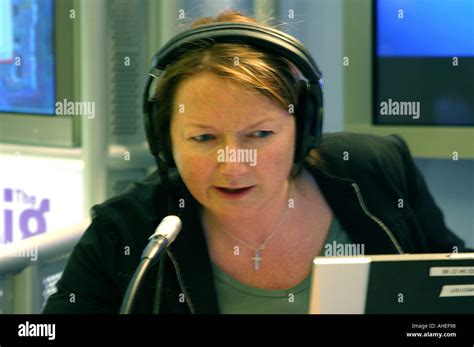 Carolyn Quinn Radio 4 Presenter Wearing Headphones Labour Conference