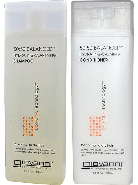 Giovanni All Natural 50 50 Balanced Hydrating Clarifying Shampoo And