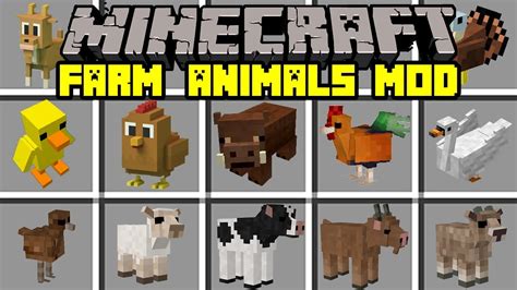 Minecraft Farm Animals Mod Tame 100 New Animals And More Modded