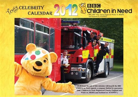 Dave Stewart Supports Children In Need Calendar And Autographed Pudsey