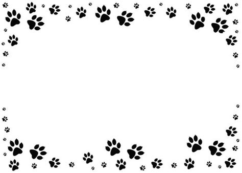 Dog Paw Prints Border Images Browse 1269 Stock Photos Vectors And