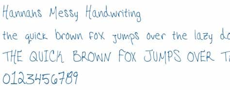 Download and install free handwritten fonts of the best quality from free fonts and use on your own personal and business related design purposes. Hannahs Messy Handwriting Font - Free Fonts Download ...