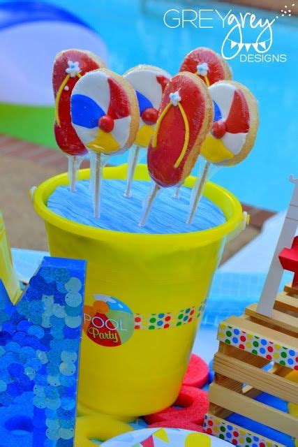 My Parties Summer Pool Party By Greygrey Designs And Birthday Express