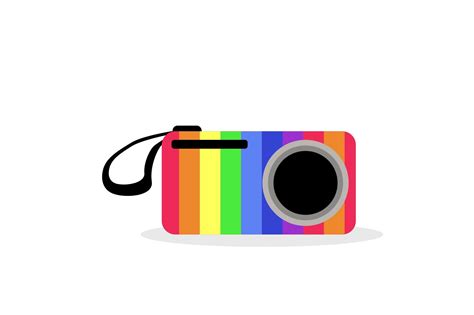 Rainbow Camera Vector Art Graphic By Trisnatacreativeart · Creative Fabrica
