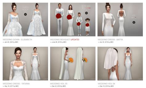 The Best Wedding Cc Dresses For The Sims 4 Lutessasims