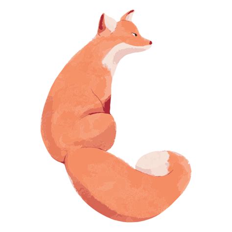 Cute Fox Wild Animal Watercolor Transparent Png And Svg Vector File