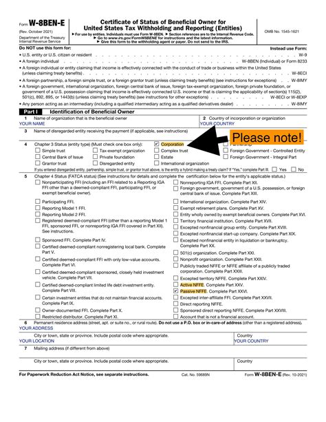 Irs Form W 8ben E ≡ Fill Out Printable Pdf Forms Online 49 Off