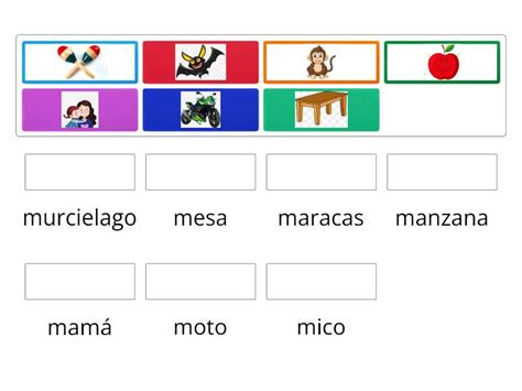Palabras Con M Match Up